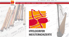 Desktop Screenshot of iffeldorfer-meisterkonzerte.de